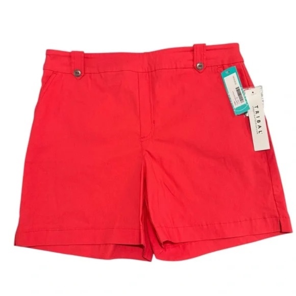 Tribal Pants - Tribal High Waisted NWT Ziggy Pull on Shorts in Coral